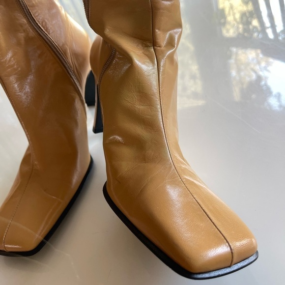 Y2K Coup Detat Leather Square Toe Heel - 8.5 - Picture 7 of 9